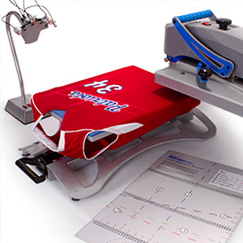 heat press laser alignment system