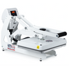 White heat press machine on a white background