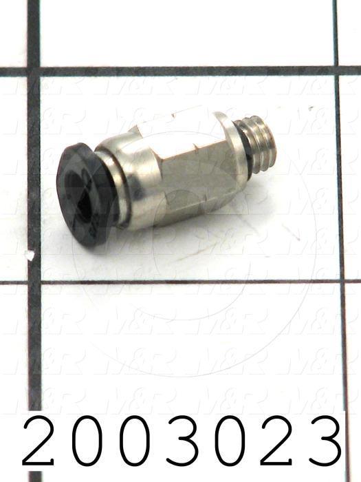 Metal fitting on a grid background with a part number '2003023' below.