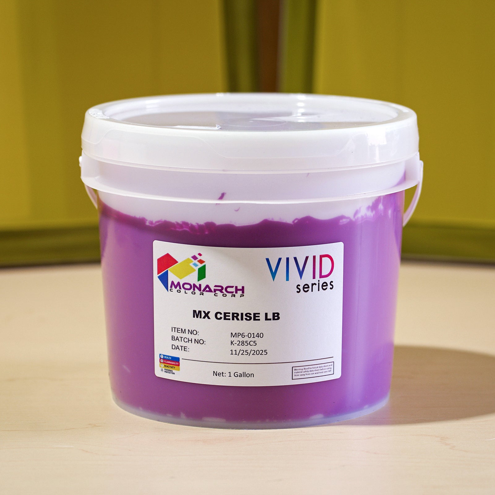 Monarch Vivid MX Cerise LB Plastisol Ink, Gallon