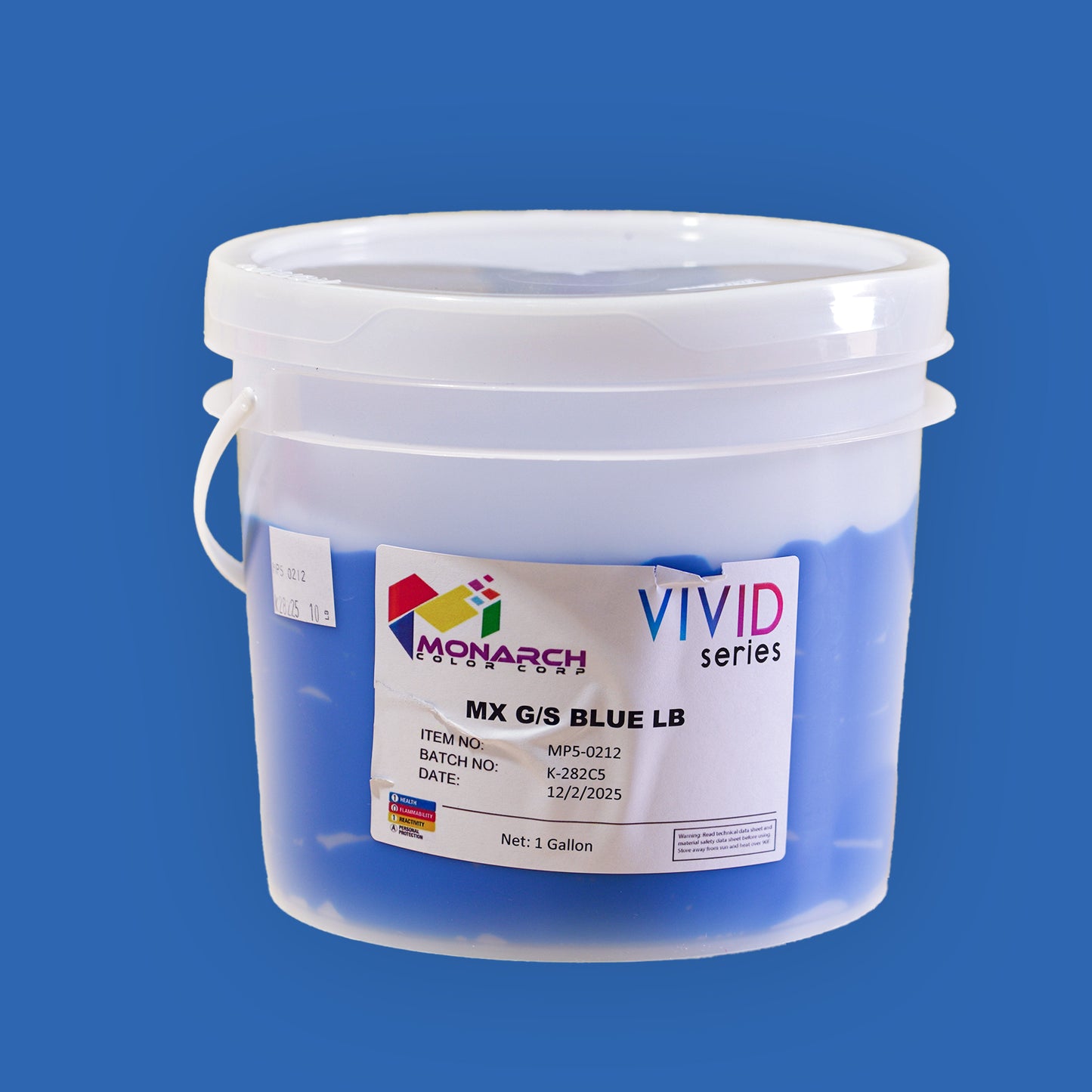 Monarch Vivid MX G/S Blue LB Plastisol Ink, Gallon