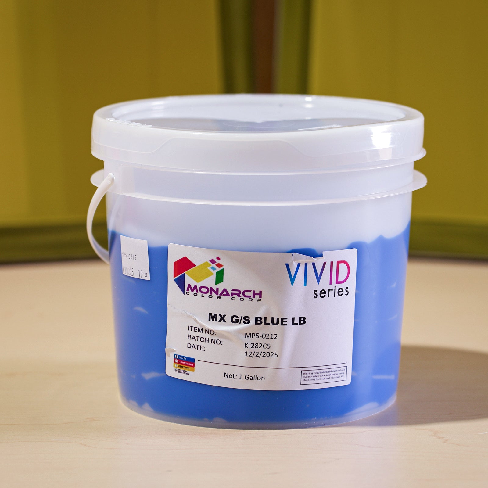 Monarch Vivid MX G/S Blue LB Plastisol Ink, Gallon
