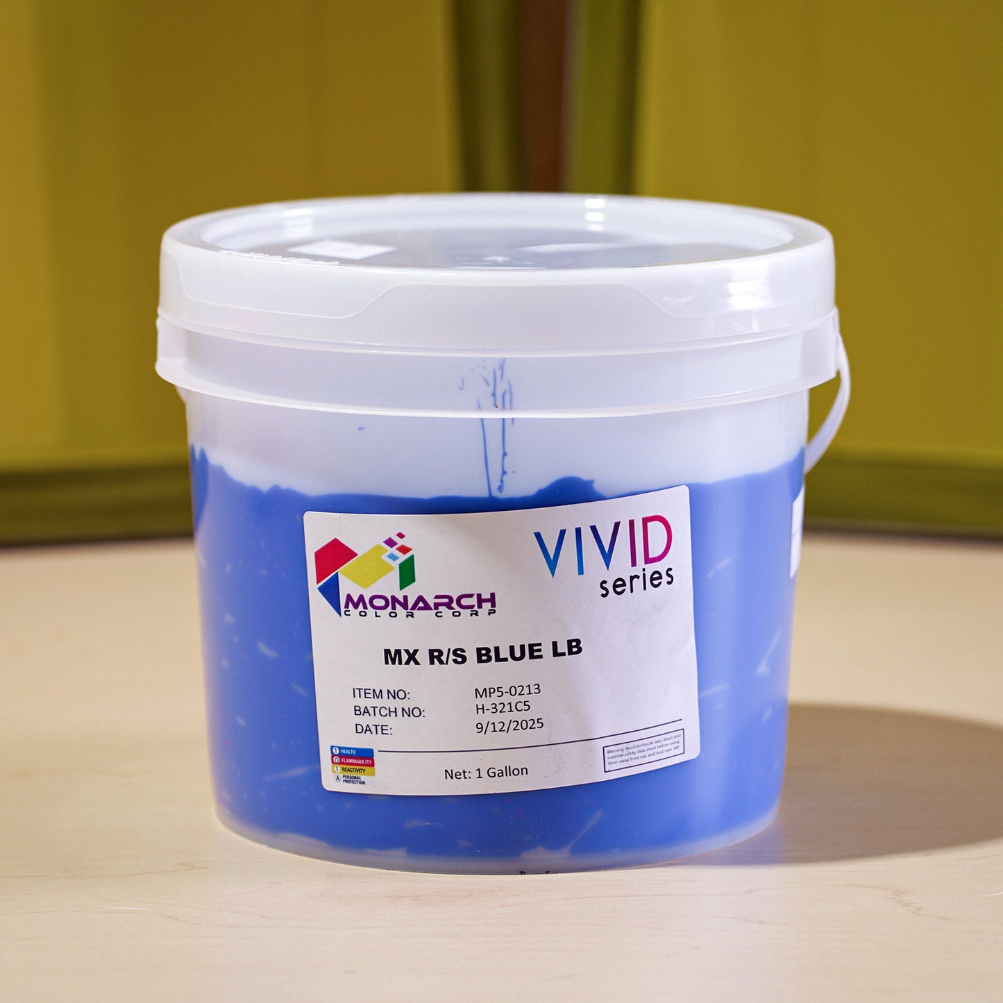 Monarch Vivid MX R/S Blue LB Plastisol Ink, Gallon