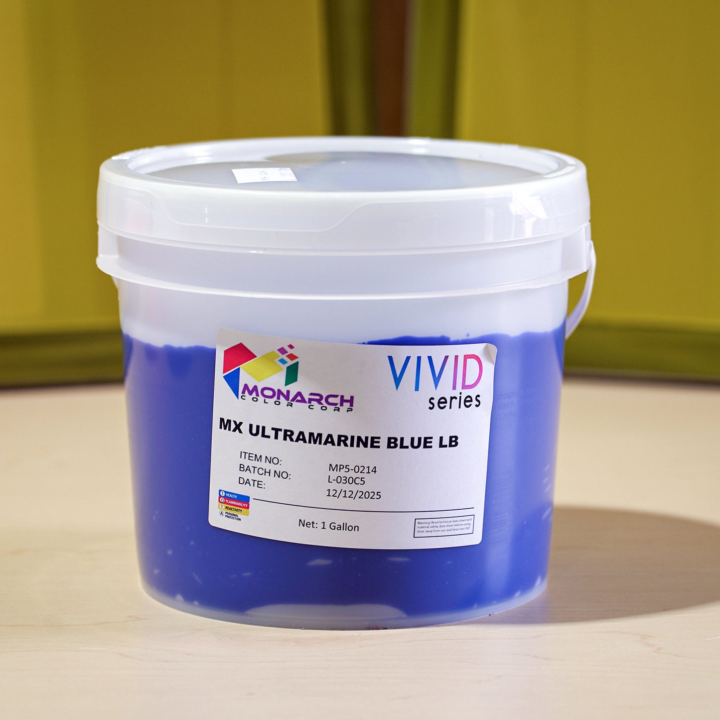 Monarch Vivid MX Ultramarine Blue LB Plastisol Ink, Gallon
