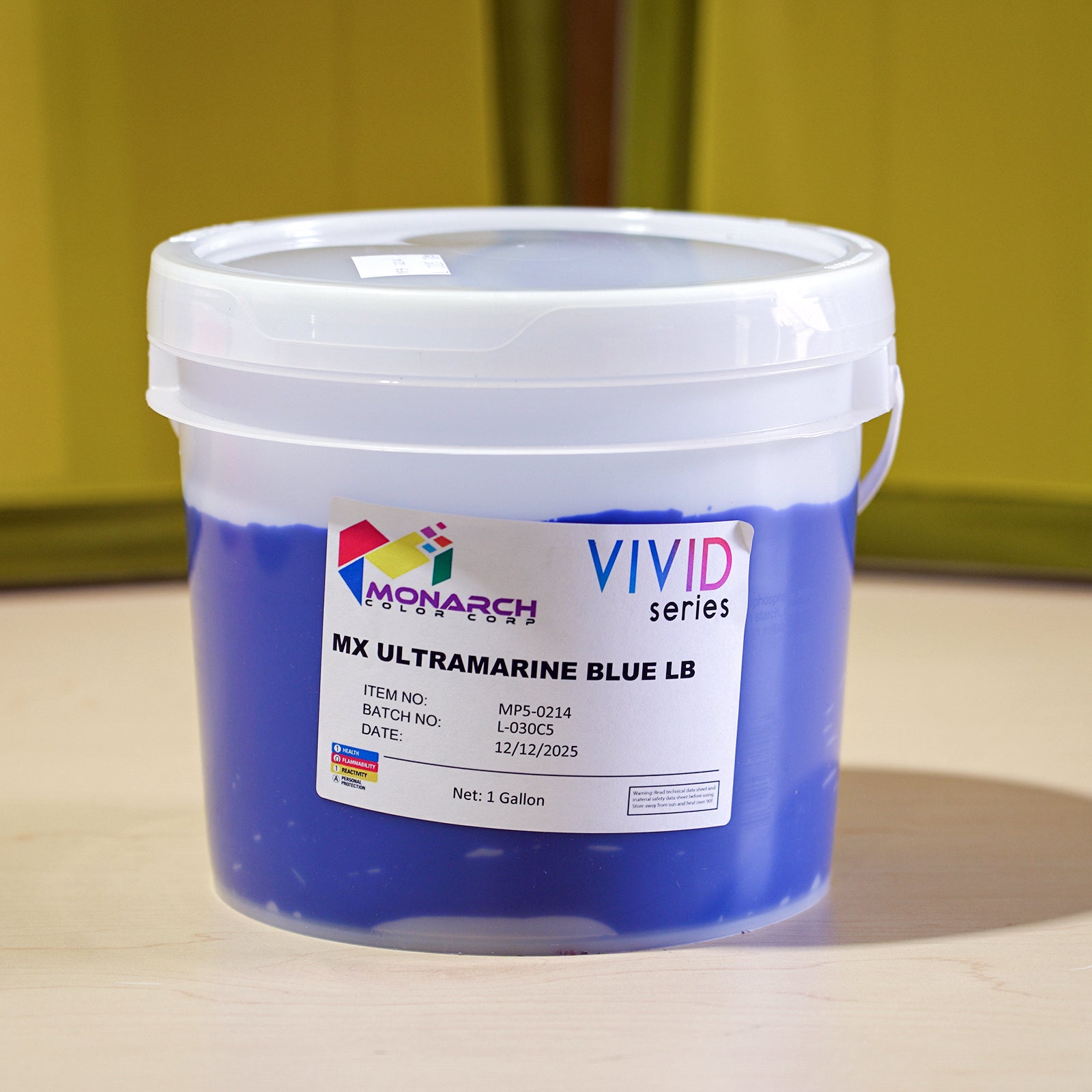 Monarch Vivid MX Ultramarine Blue LB Plastisol Ink, Gallon