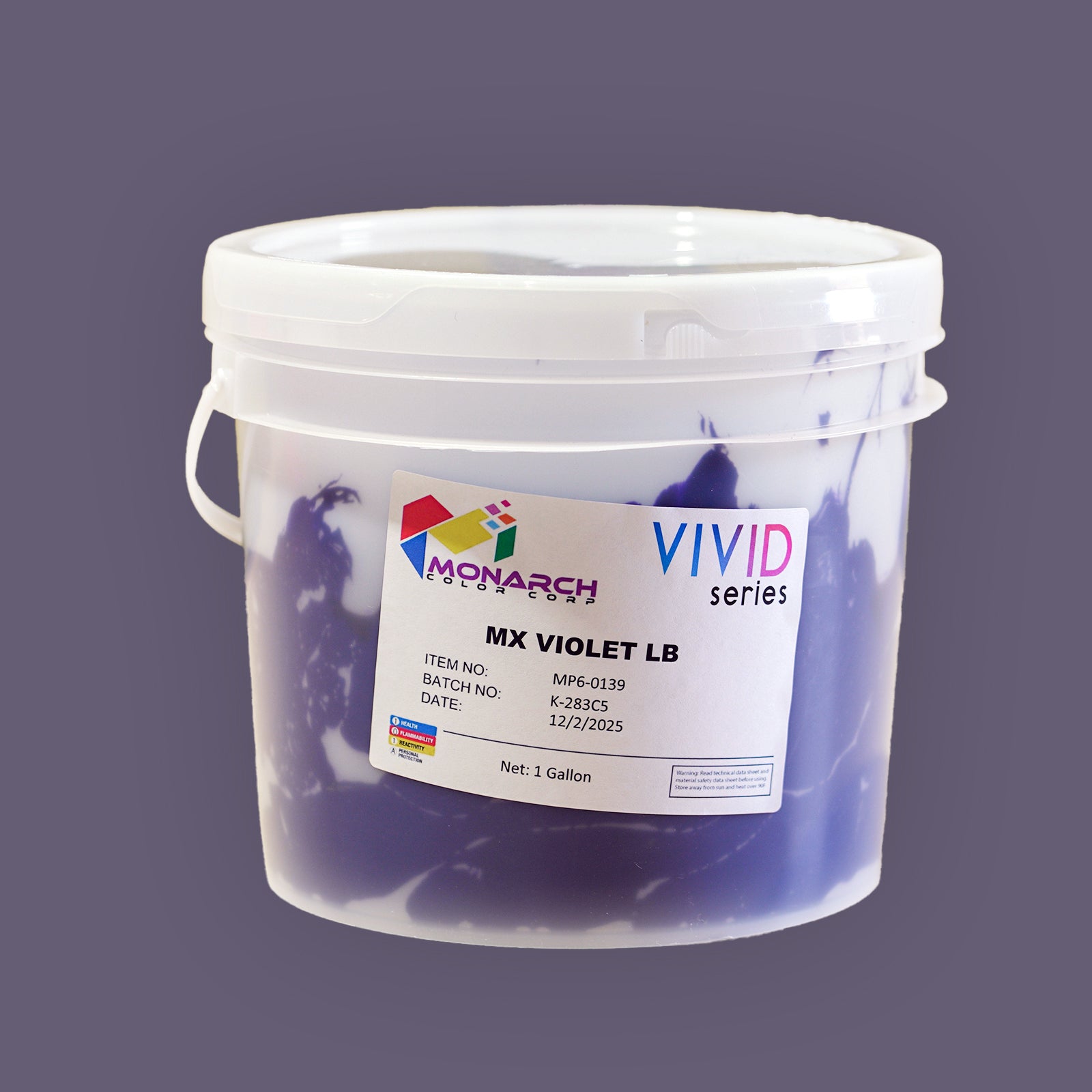 Monarch Vivid MX Violet LB Plastisol Ink, Gallon