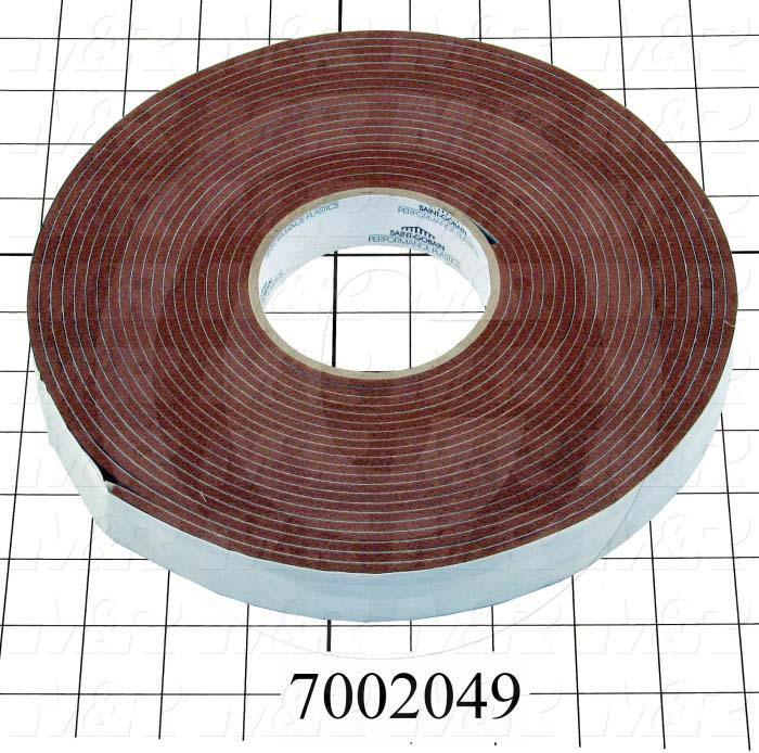 Roll of brown tape on a grid background with the number 7002049.