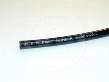 Black tube on a white background