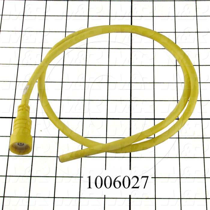 42" Yellow Cord - 1 Pole Male #1006027