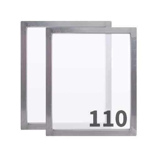 110 white mesh aluminum screen printing frames