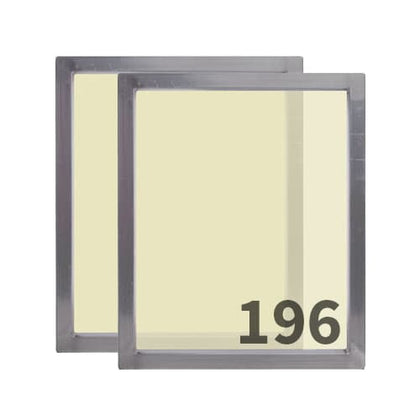 196 yellow mesh aluminum screen printing frames