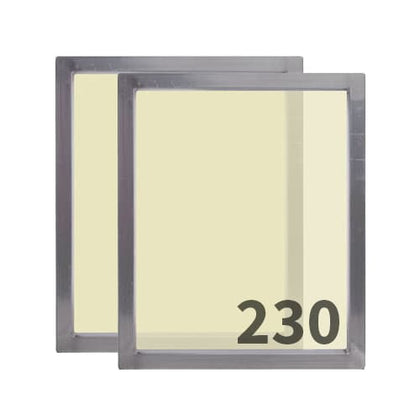 230 yellow mesh aluminum screen printing frames