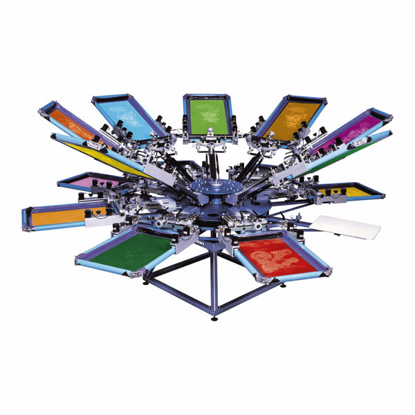 M R CHAMELEON Manual Screen Printing Press 14 Color Press Doctor